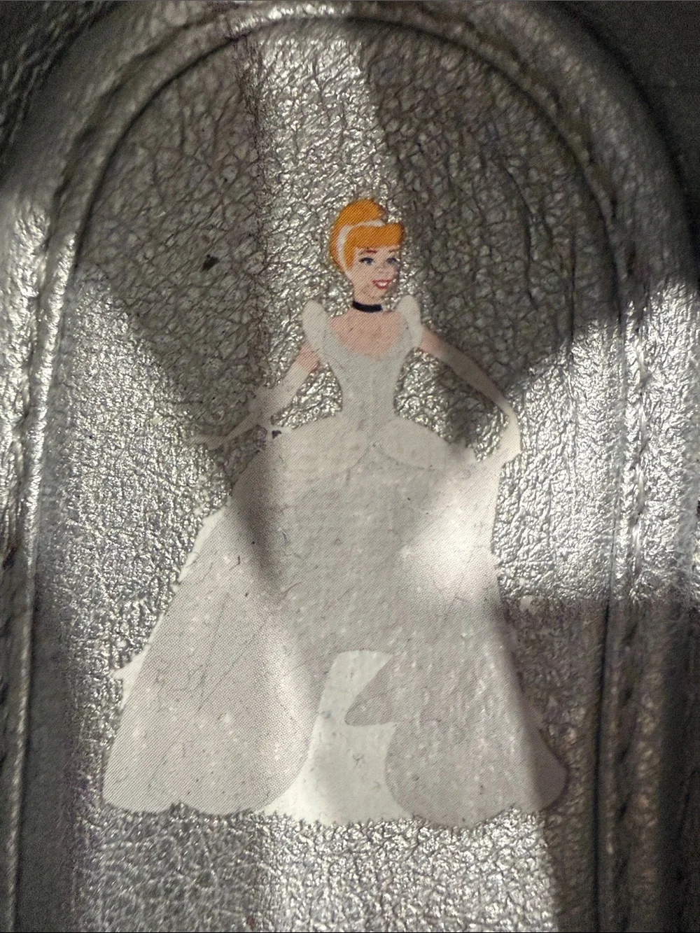 Disney Silver Glitter Mary Jane Dress Shoes for Kids